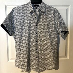 EUC Beverly Hills Polo Club casual short-sleeved button-up shirt.